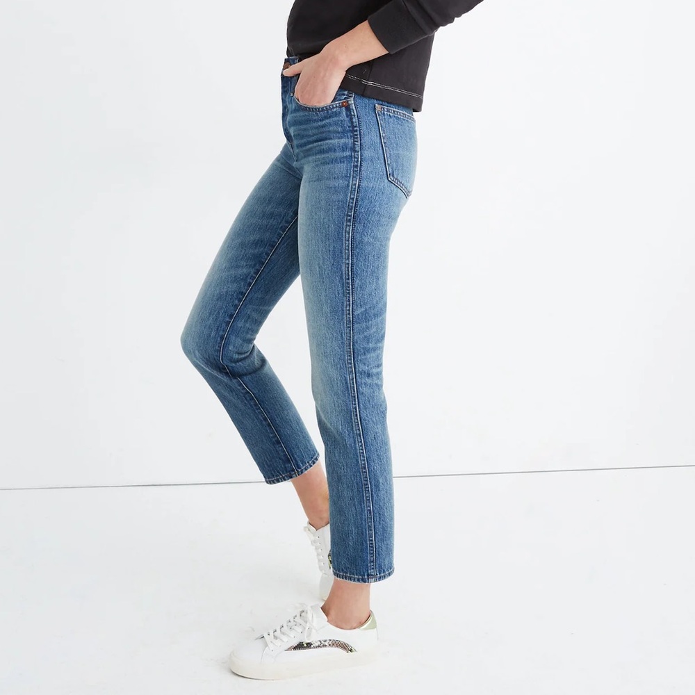 Madewell Stovepipe Jeans Women’s Size 29 Straight Leg Denim - Picture 3 of 9